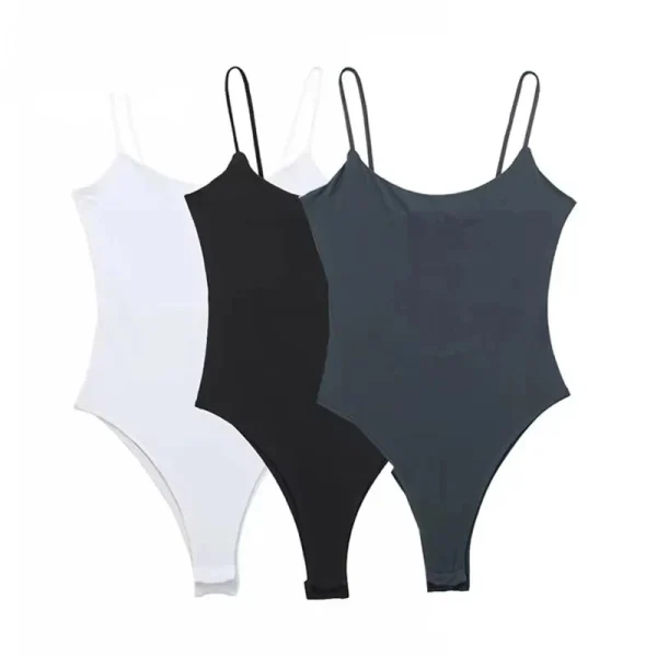 Body ajusté blanc ou noir – sans manches (1)